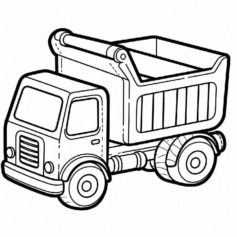 Lastwagen für 3-jährige Kinder ausmalbilder