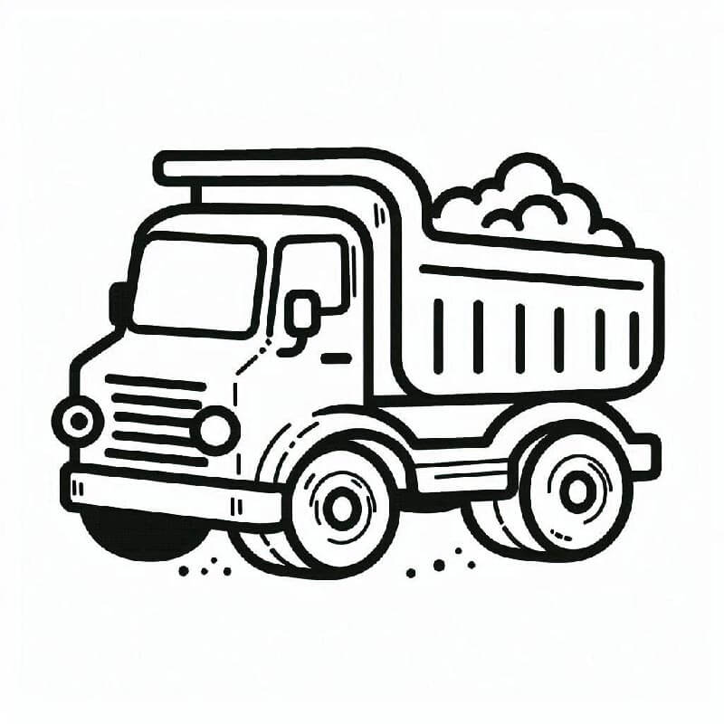 Lastwagen für 4-jährige Kinder ausmalbilder