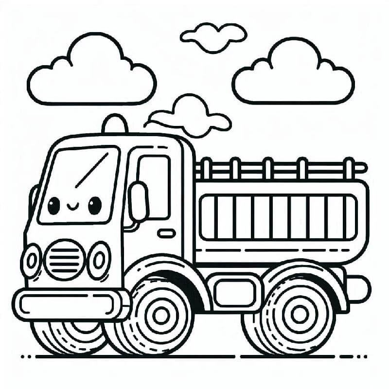 Lastwagen ausmalbilder