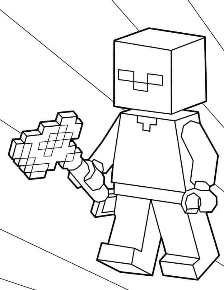 Lego Minecraft ausmalbilder