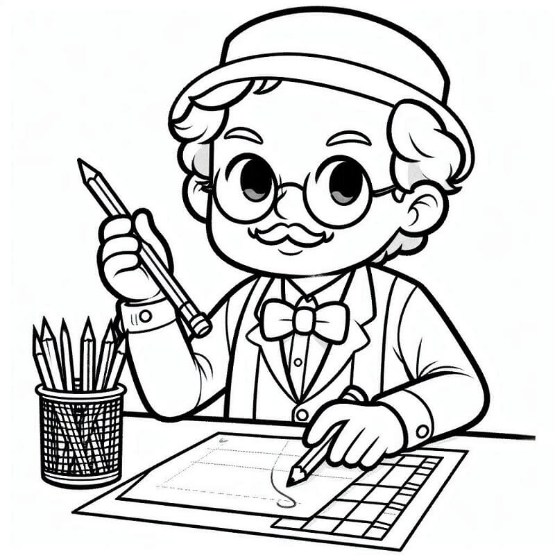 Lehrer Bild ausmalbilder