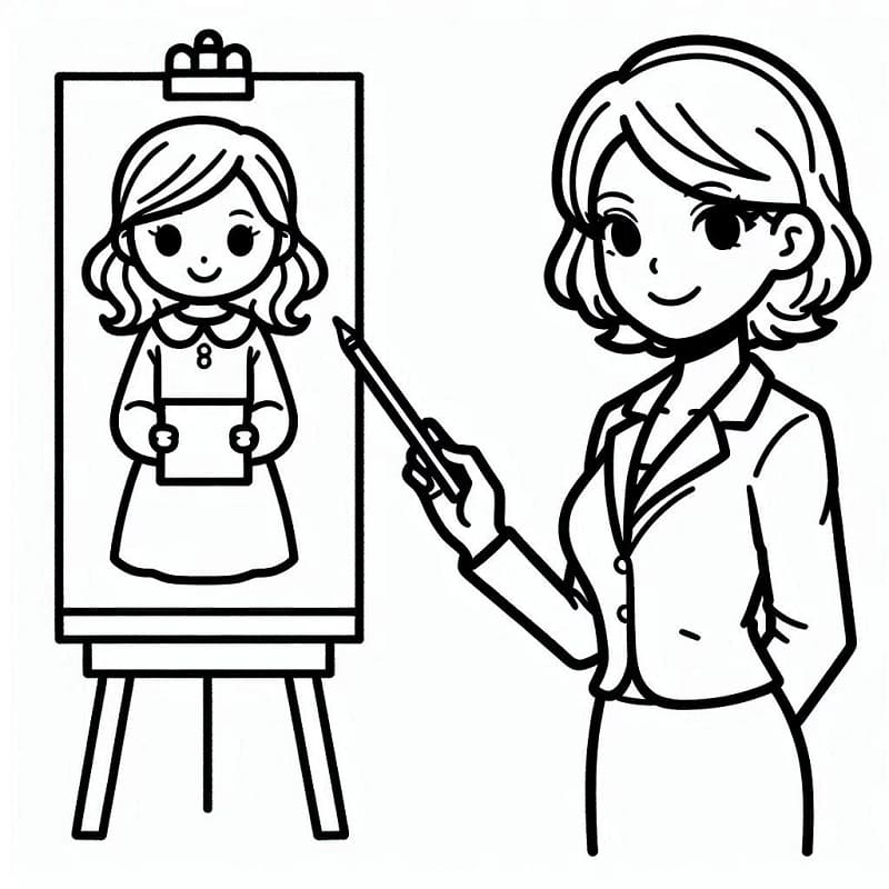 Lehrer druckfertig ausmalbilder