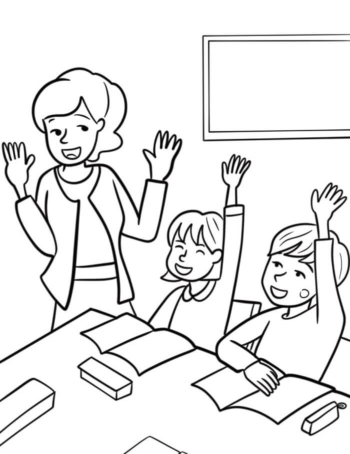 Lehrer für 1-jährige Kinder ausmalbilder