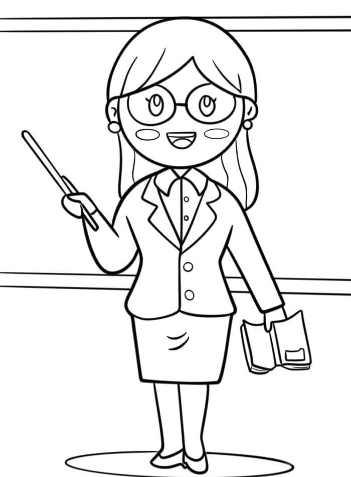 Lehrer für 3-jährige Kinder ausmalbilder