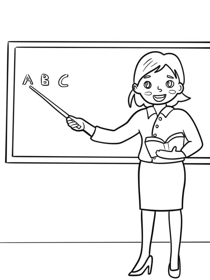Lehrer für 5-jährige Kinder ausmalbilder
