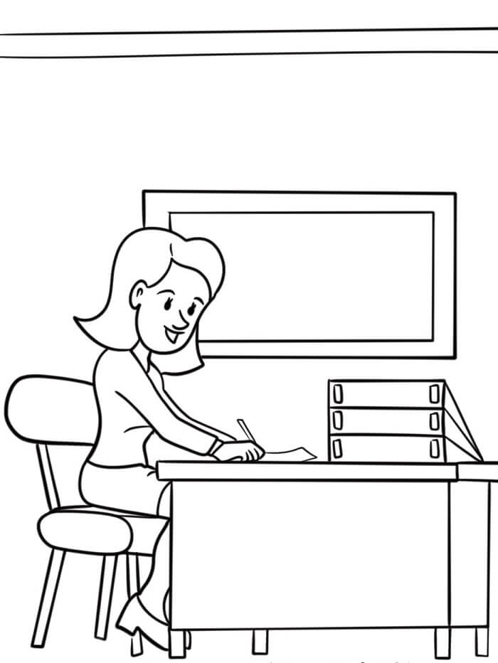 Lehrer für 6-jährige Kinder ausmalbilder