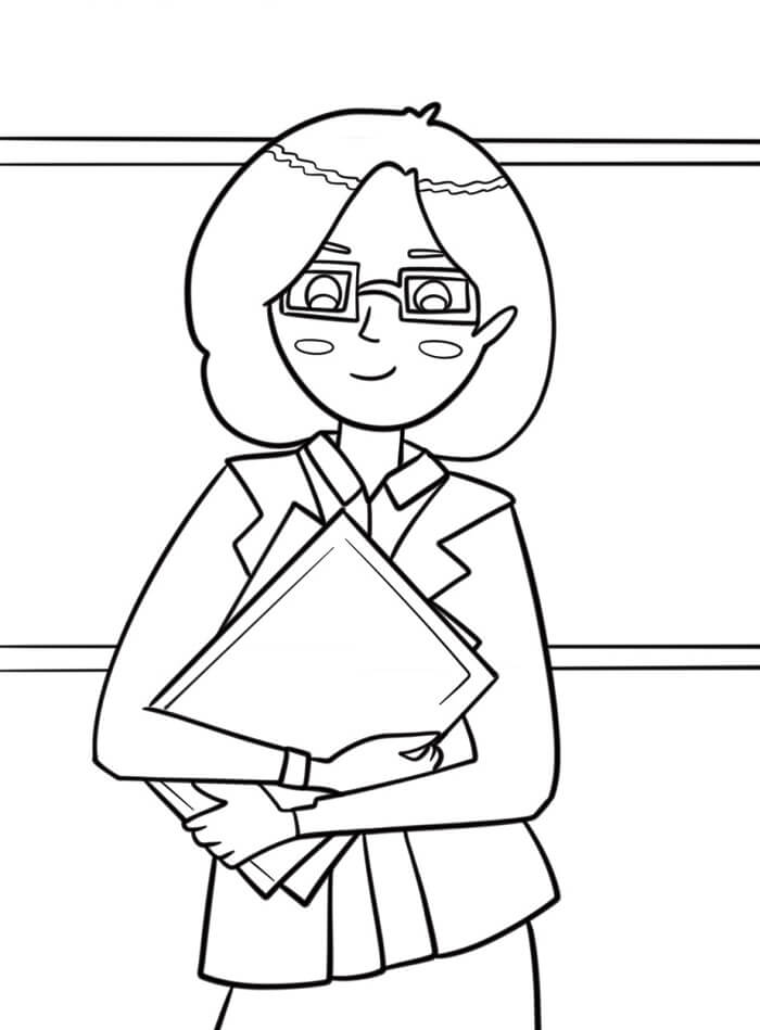 Lehrerbild gratis ausmalbilder