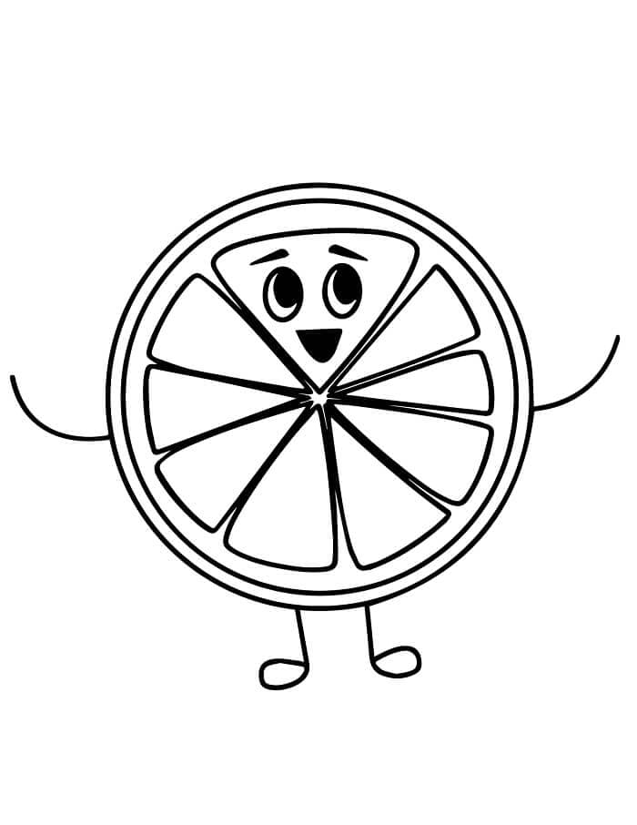 Leichte Zitrone ausmalbilder