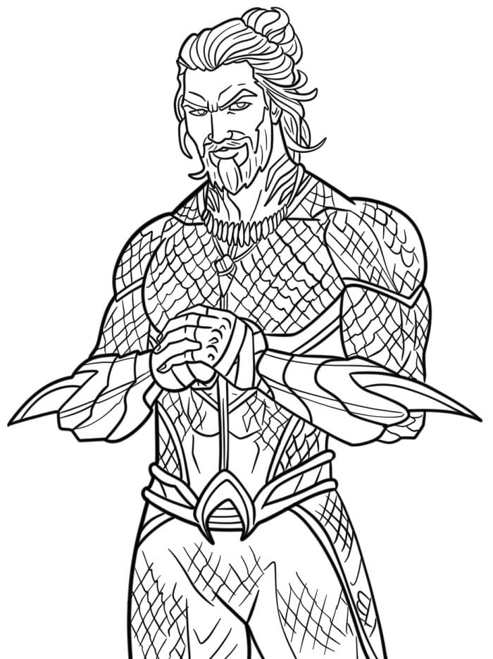 Leichter Aquaman ausmalbilder