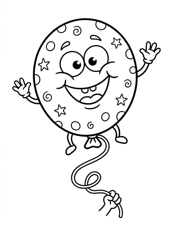 Leichter Ballon ausmalbilder