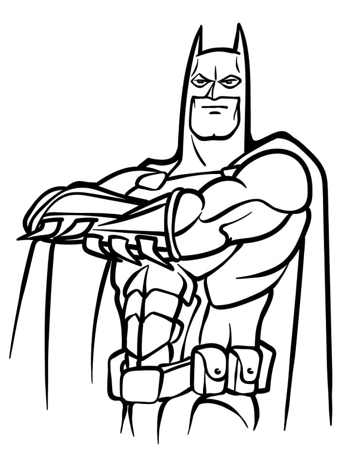 Leichter Batman ausmalbilder