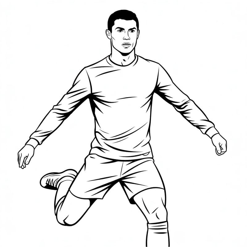 Leichter Cristiano Ronaldo ausmalbilder