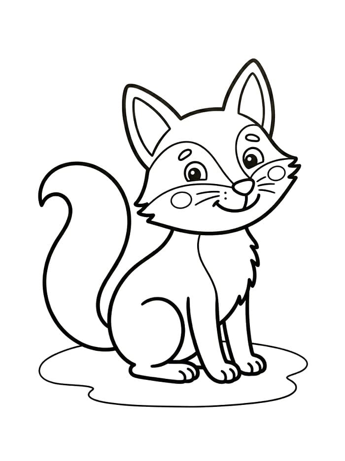 Leichter Fuchs ausmalbilder