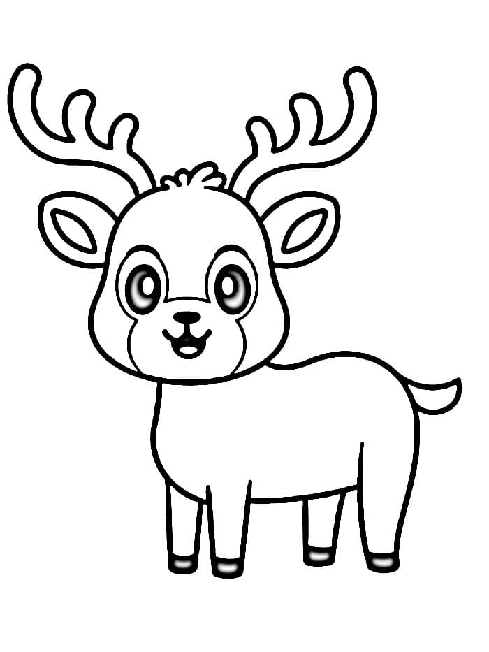 Leichter Hirsch ausmalbilder