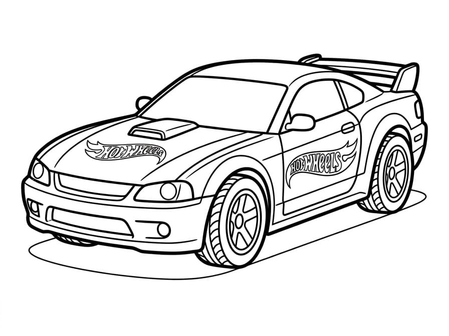 Leichter Hot Wheels ausmalbilder