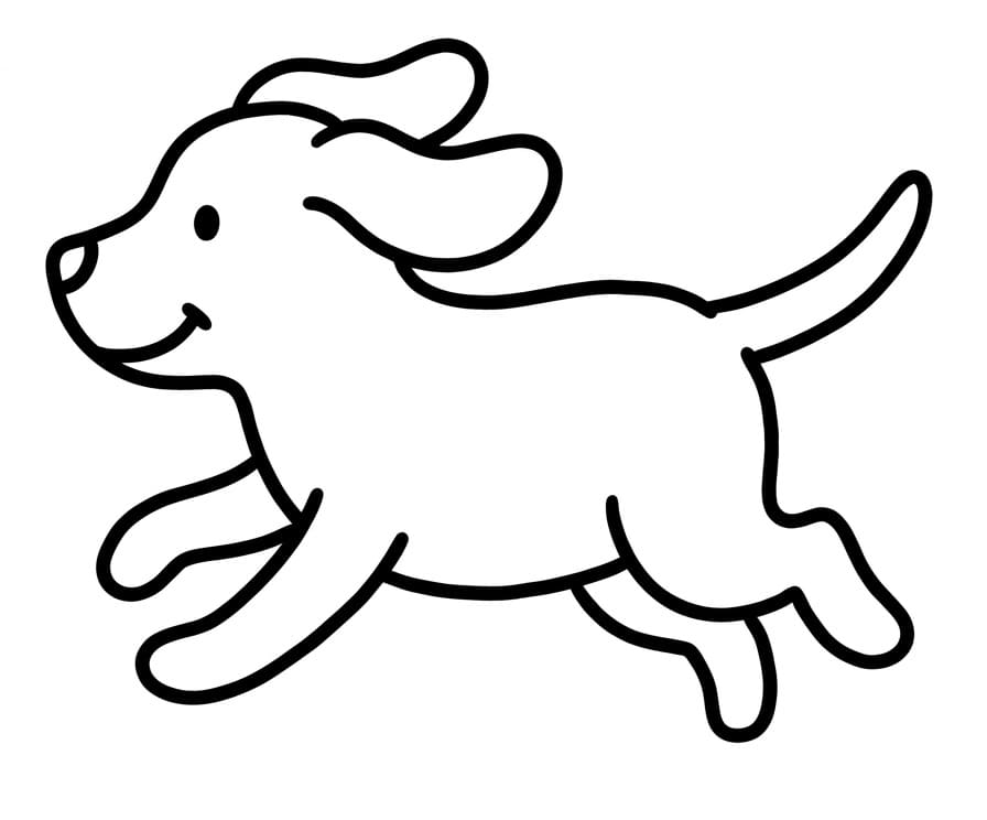 Leichter Hund ausmalbilder