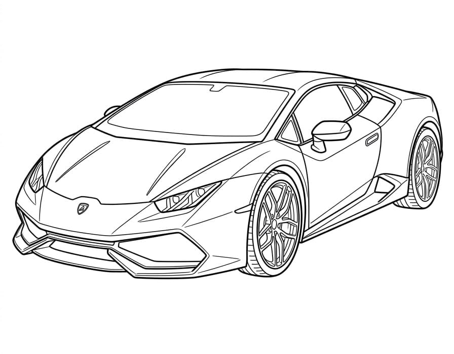 Leichter Lamborghini ausmalbilder