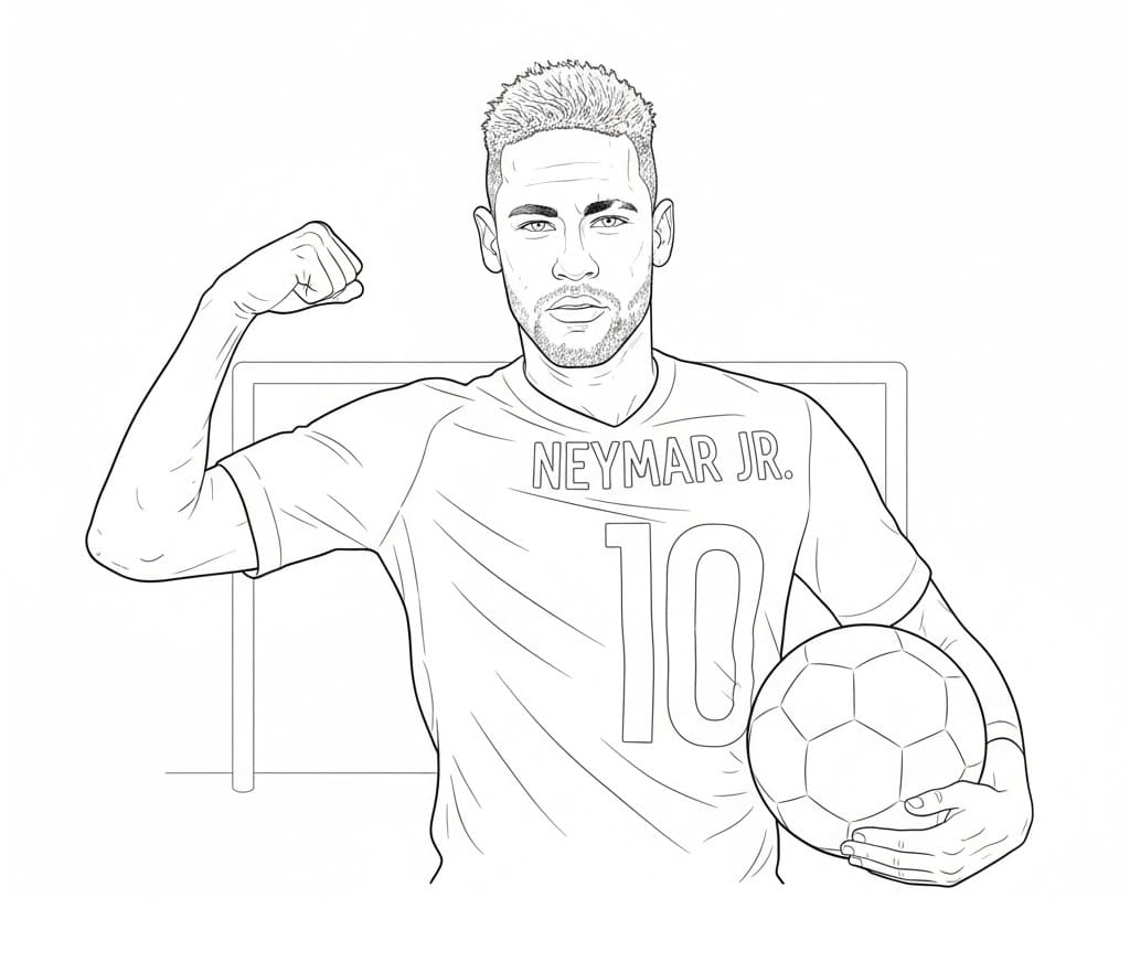 Leichter Neymar ausmalbilder