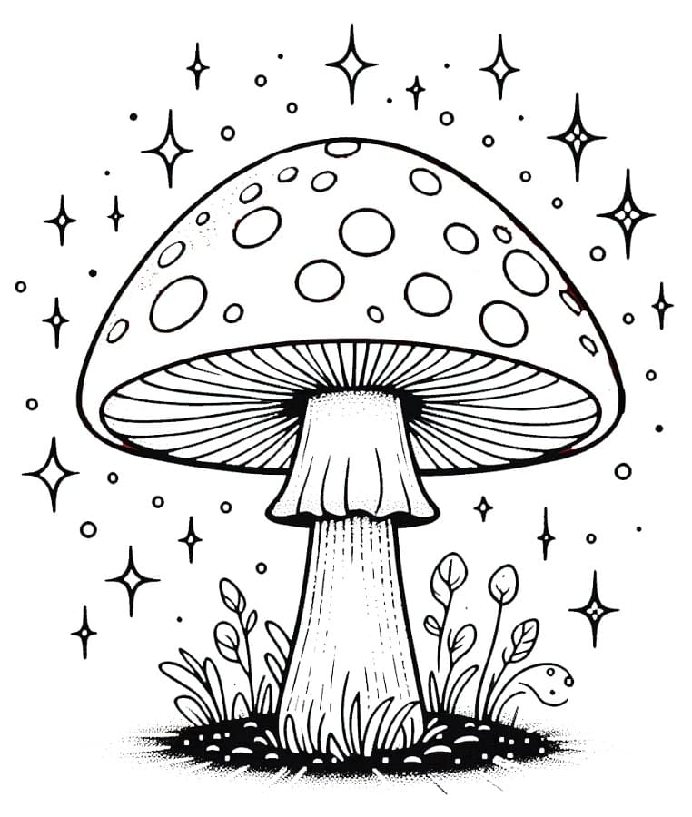 Leichter Pilz ausmalbilder