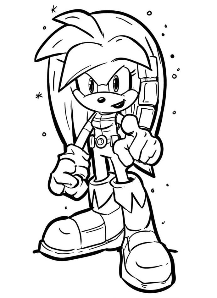 Leichter Sonic ausmalbilder