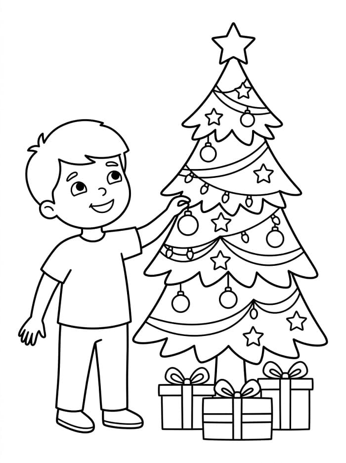 Weihnachtsbaum ausmalbilder