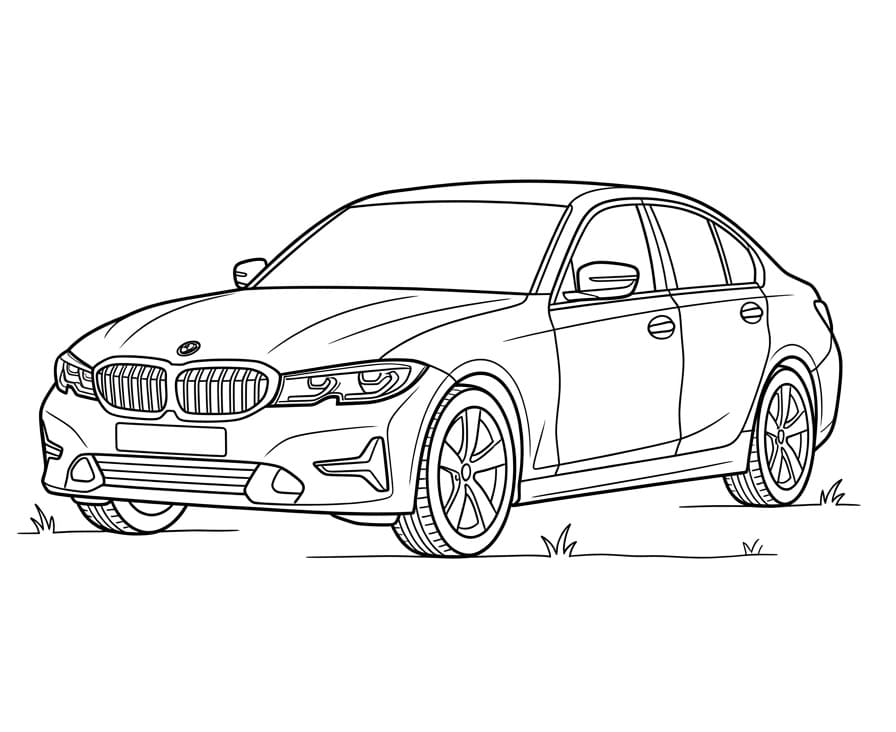 Leichtes BMW ausmalbilder