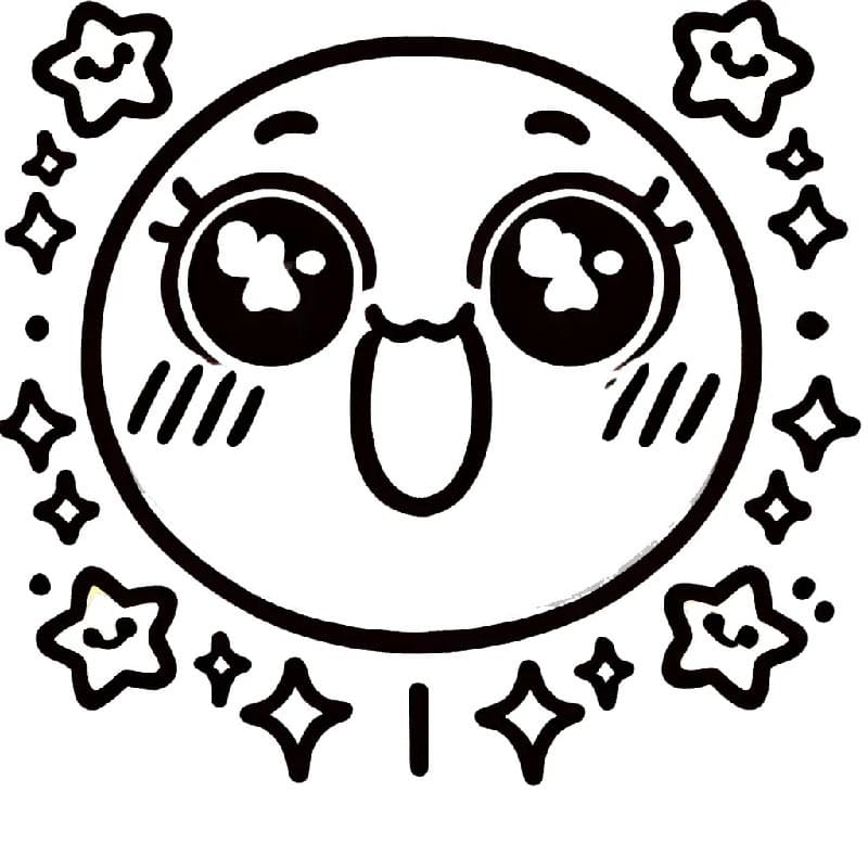 Leichtes Emoji ausmalbilder
