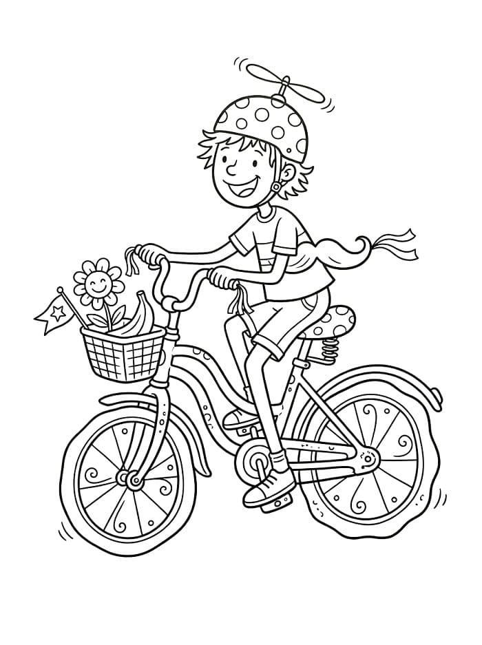 Leichtes Fahrrad ausmalbilder