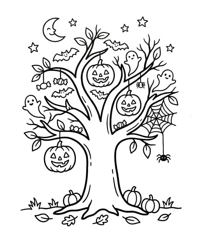 Leichtes Halloween ausmalbilder