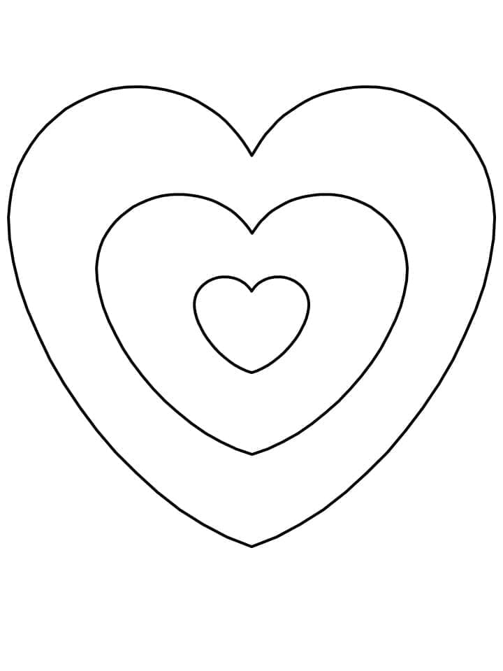 Leichtes Herz ausmalbilder