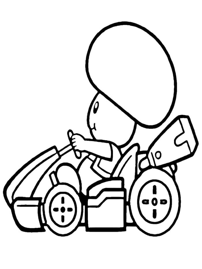 Leichtes Mario Kart ausmalbilder