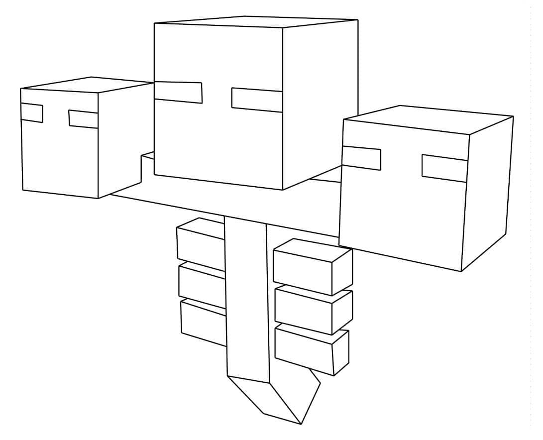 Leichtes Minecraft ausmalbilder