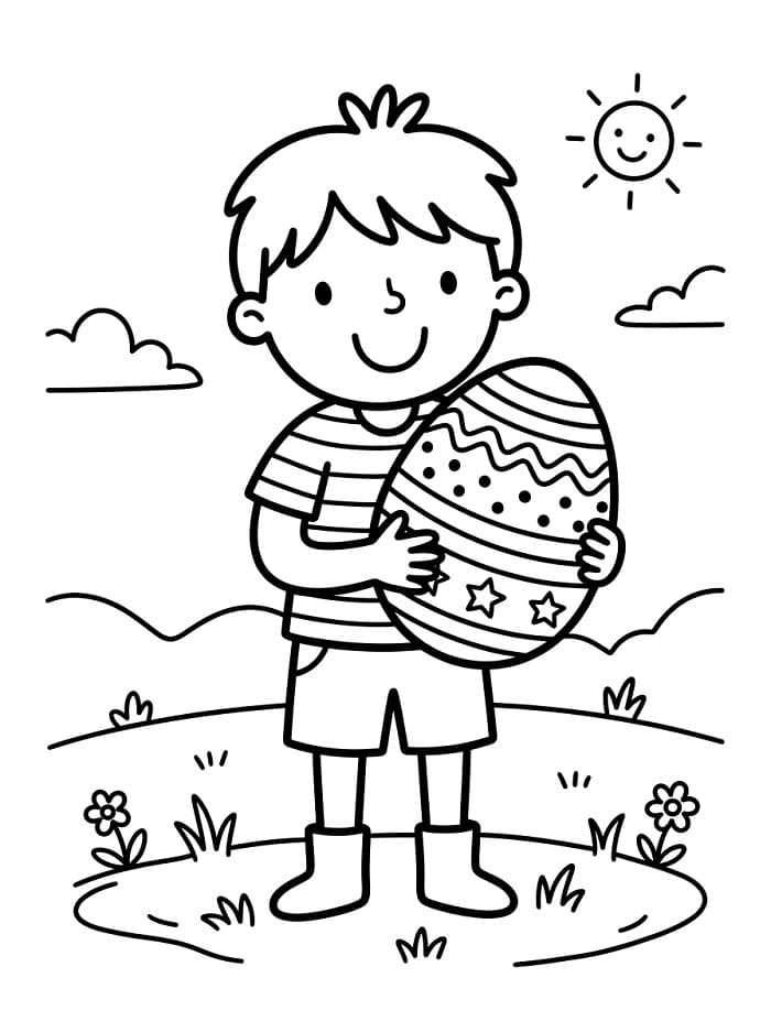 Leichtes Osterei ausmalbilder