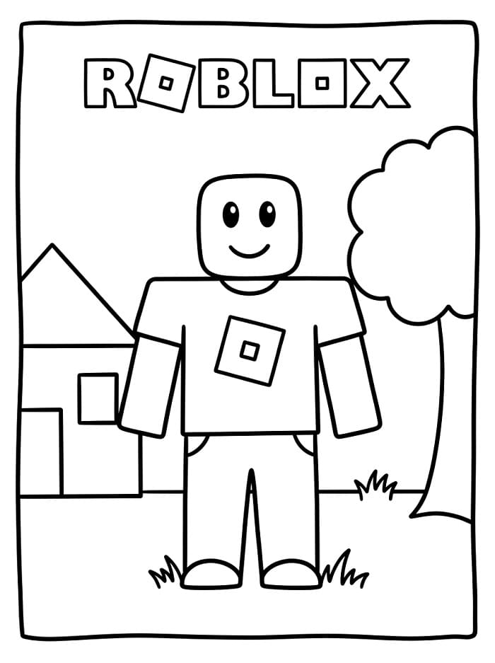 Leichtes Roblox ausmalbilder