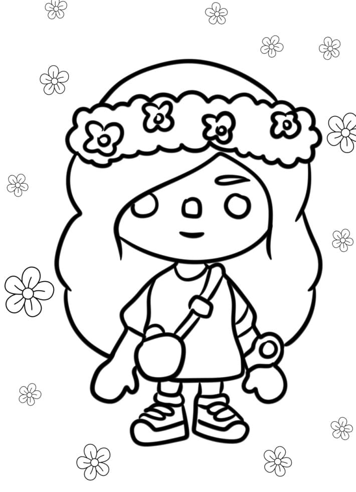 Leichtes Toca Boca ausmalbilder