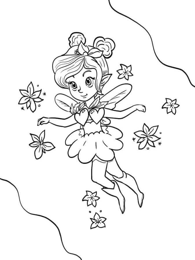 Liebenswerte Fee ausmalbilder