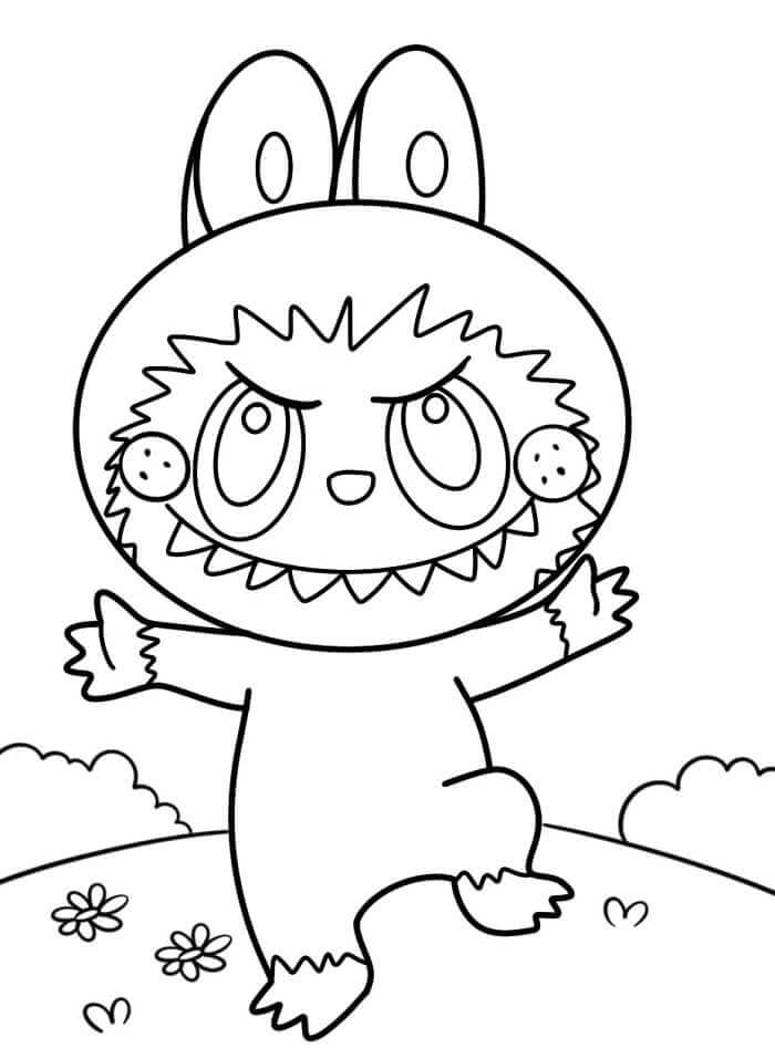 Liebenswerte Labubu ausmalbilder