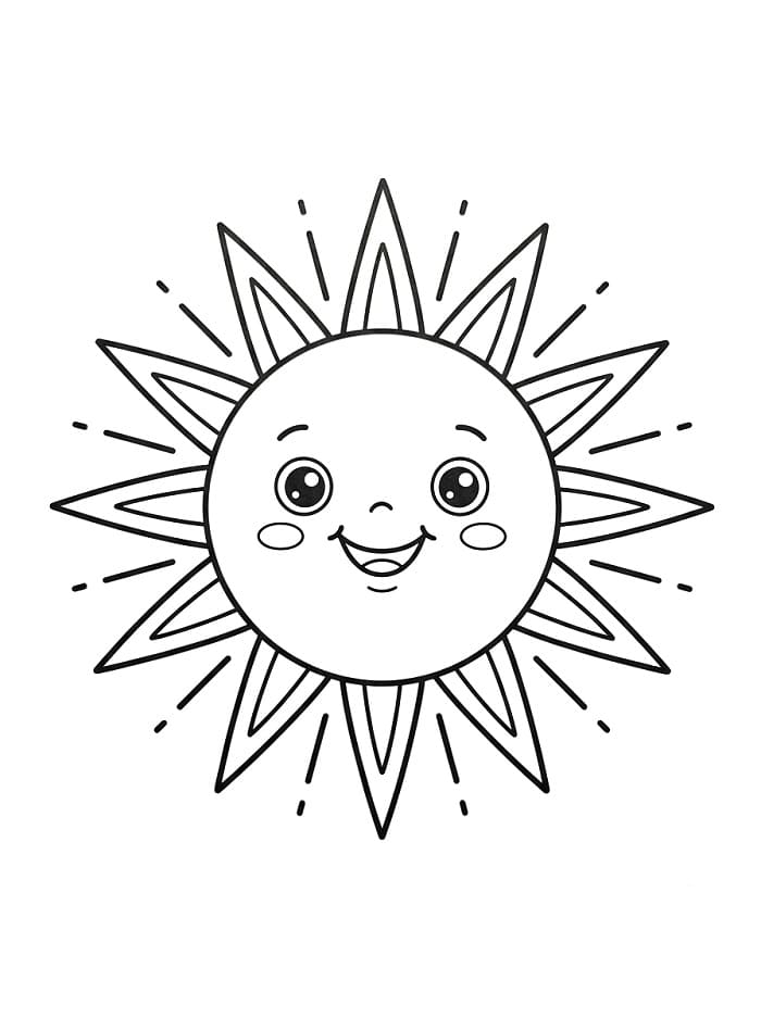 Liebenswerte Sonne ausmalbilder