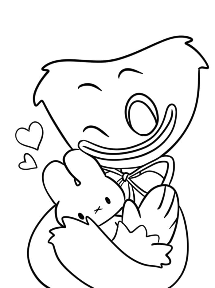Liebenswerter Huggy Wuggy ausmalbilder