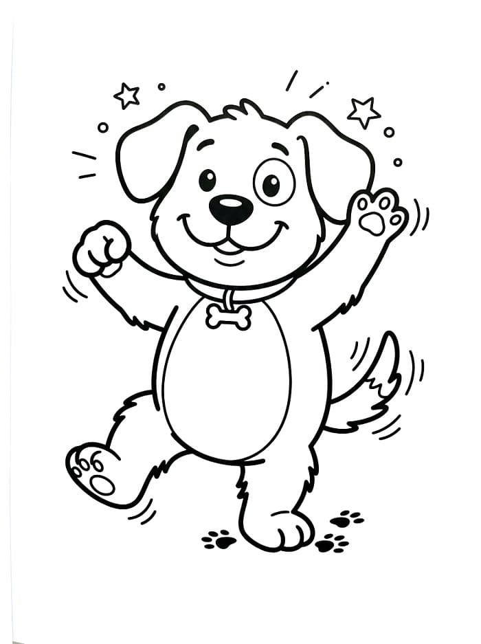 Liebenswerter Hund ausmalbilder