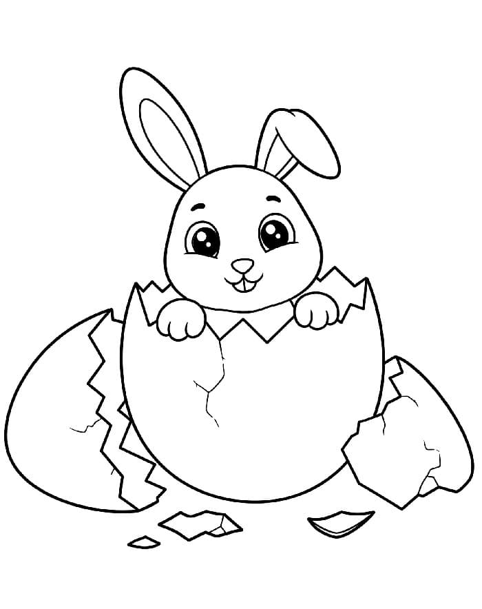Liebenswerter Osterhase ausmalbilder