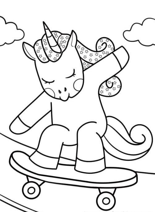 Liebenswertes Einhorn ausmalbilder