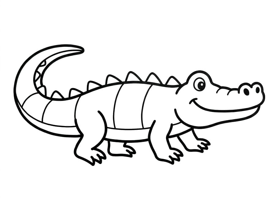 Liebenswertes Krokodil ausmalbilder