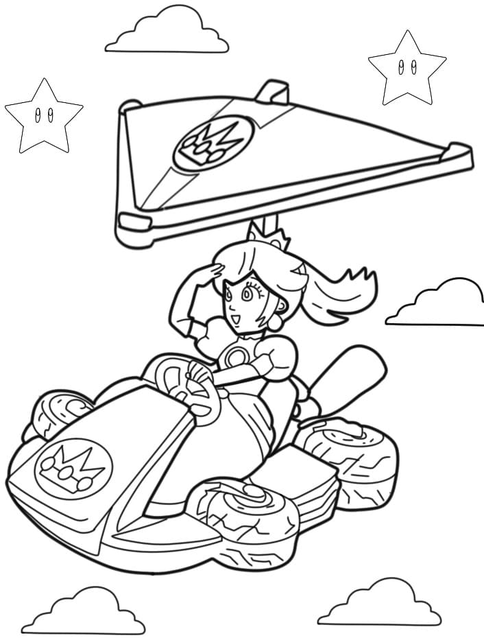 Liebenswertes Mario Kart ausmalbilder