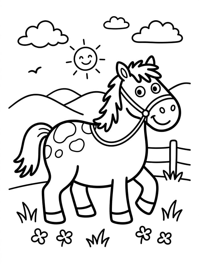 Liebenswertes Pferd ausmalbilder