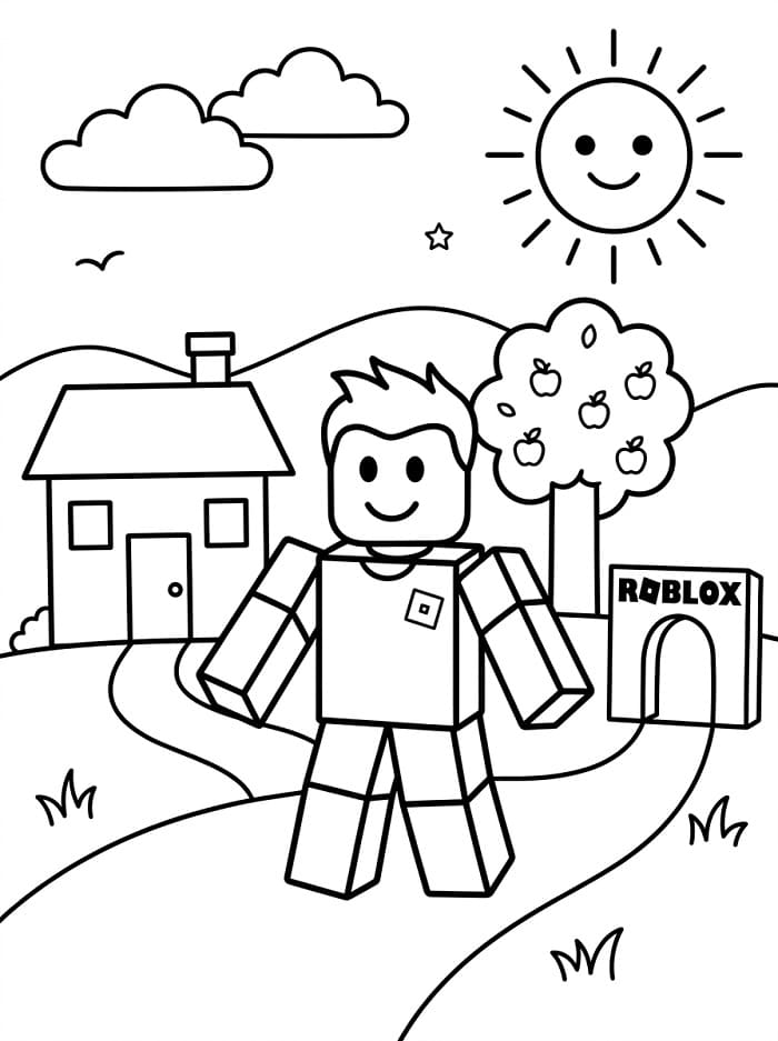 Liebenswertes Roblox ausmalbilder