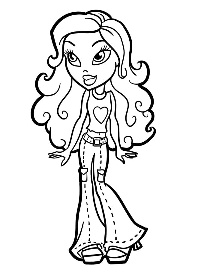 Liebevolle Bratz ausmalbilder