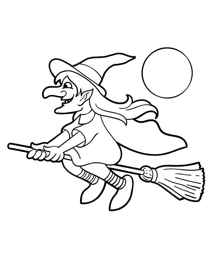 Liebevolle Hexe ausmalbilder