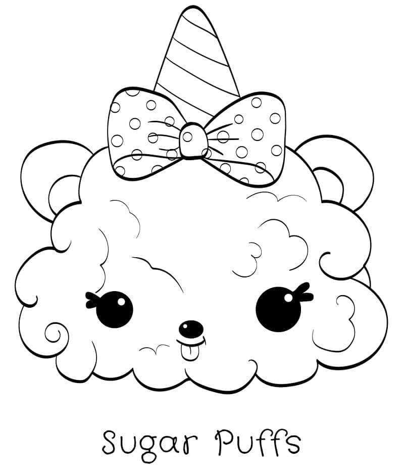 Liebevolle Num Noms ausmalbilder