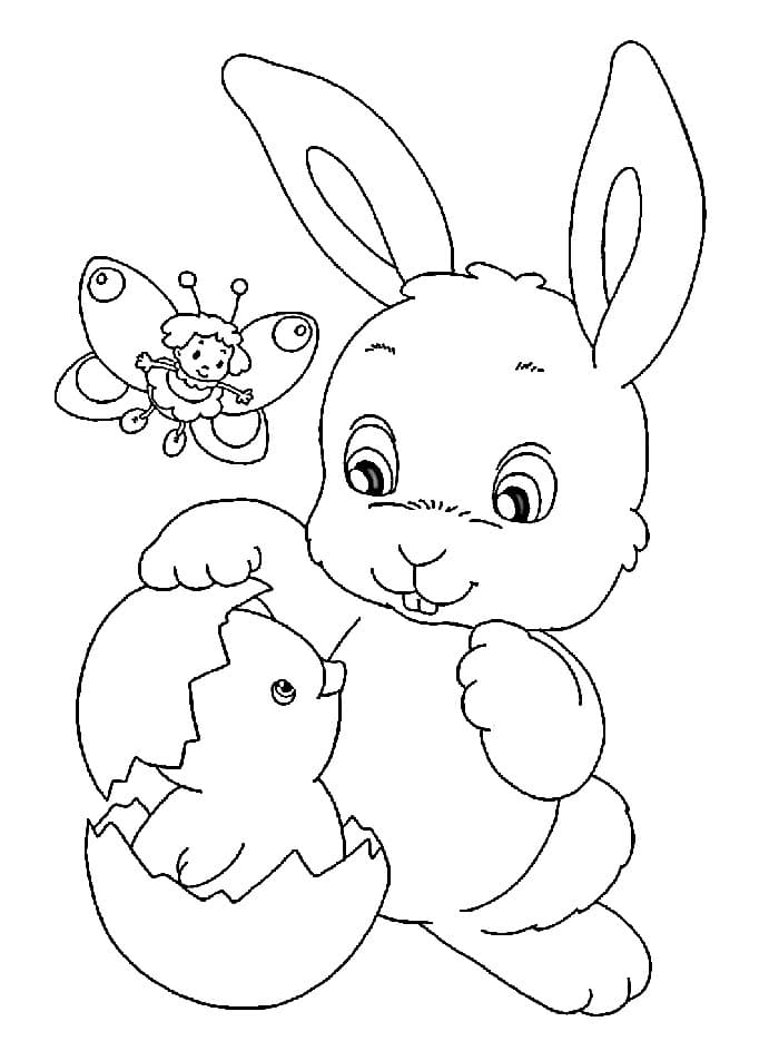 Liebevoller Osterhase ausmalbilder